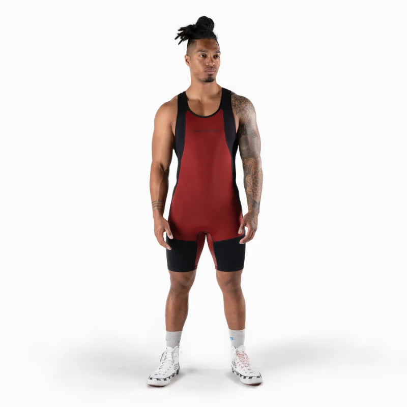 Apex Weightlifting Singlet - Burgundy (IPF Approved)