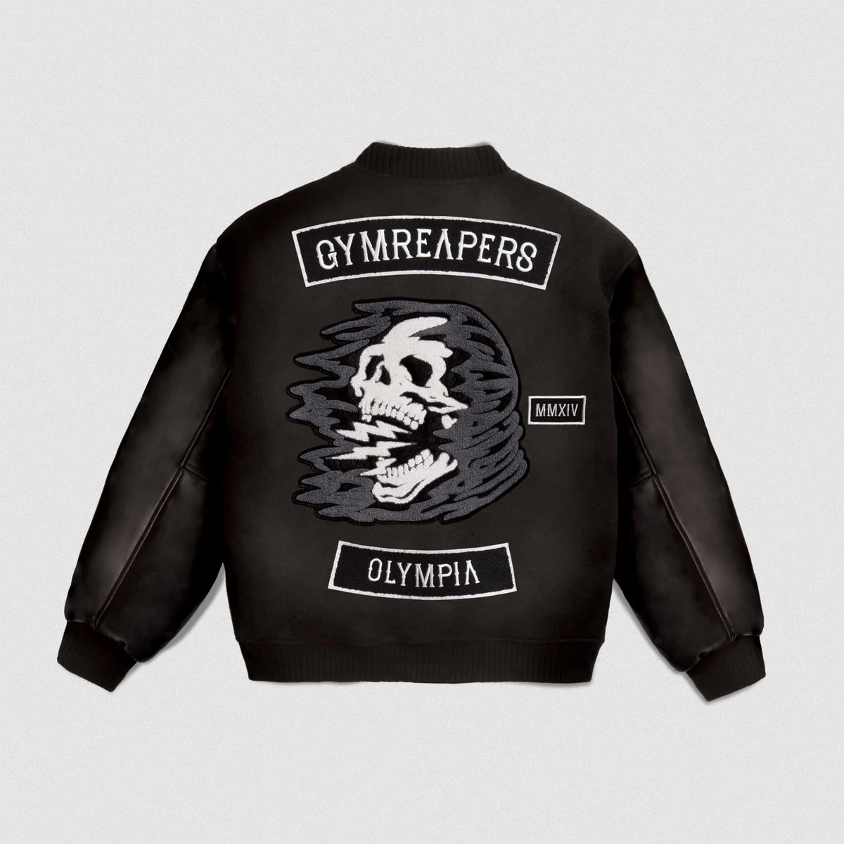 Olympia Varsity Jacket Electric Skull