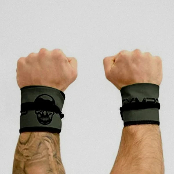 Strength Wrist Wraps - Adjustable Support - Ranger Green